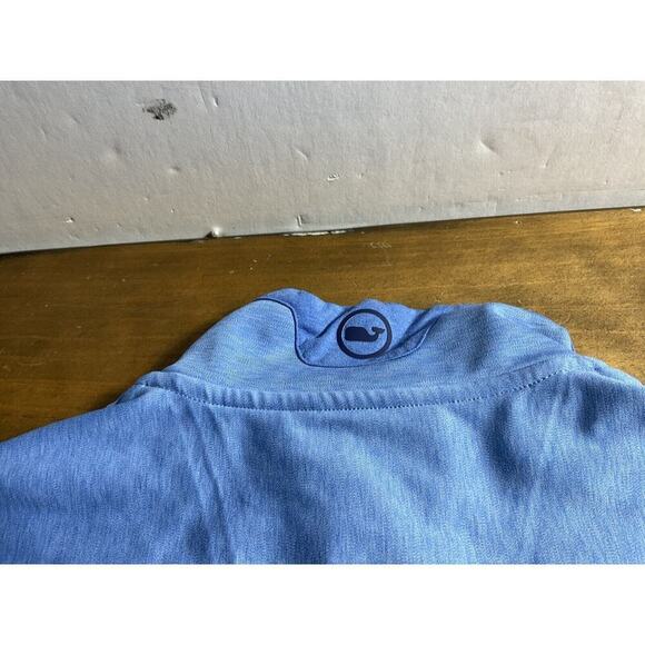 Vineyard Vines Performance On The Go Shep Shirt Light Blue Gray Accents Size Med - Picture 8 of 8